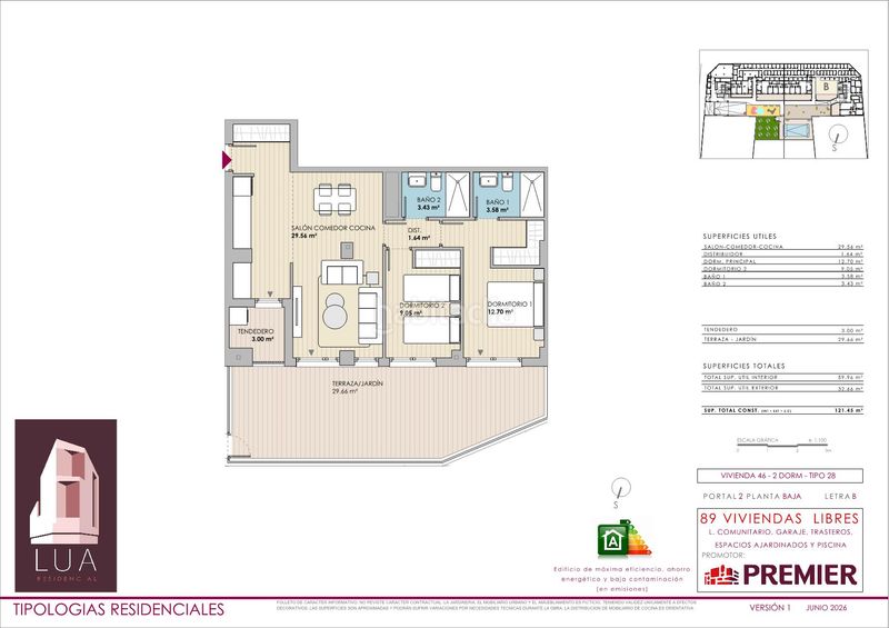 Foto e752a294-2331-422a-9f12-64a6e8423537. Ground floor 121m<sup>2</sup> with heating parking pool in Valdecarros Madrid