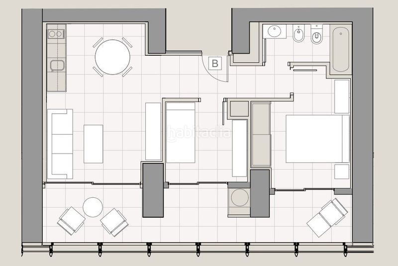 Foto d318a03c-0cdf-4f7d-8eef-fd0bc97f56d4. Apartament amb aparcament a Playa Poniente Benidorm