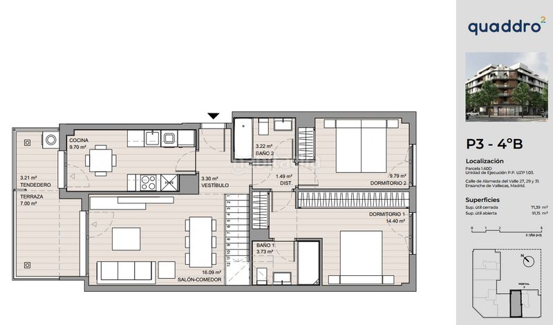 Foto 51cdf912-cd7a-4ff7-b515-819145a5f6e5. Àtic 91m<sup>2</sup> a calle alameda del valle 27 a Ensanche de Vallecas-La Gavia Madrid