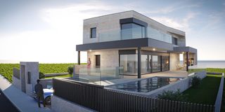 Maison  Lugar lugar barrosa-adina. Solar con licencia y proyecto en sanxenxo  listo para construir