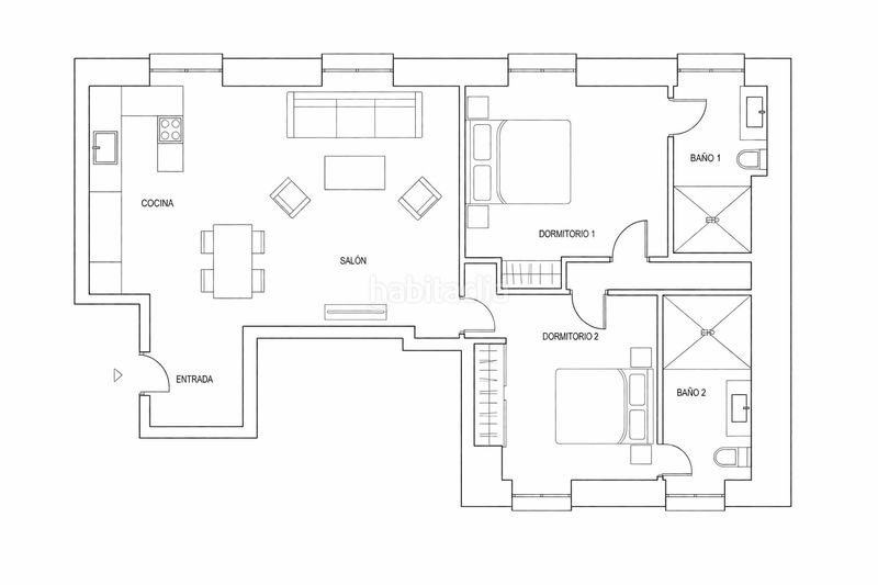Foto 236427f6-0270-4669-a301-78991a195a92. Miete appartement mit heizung in Palacio Madrid