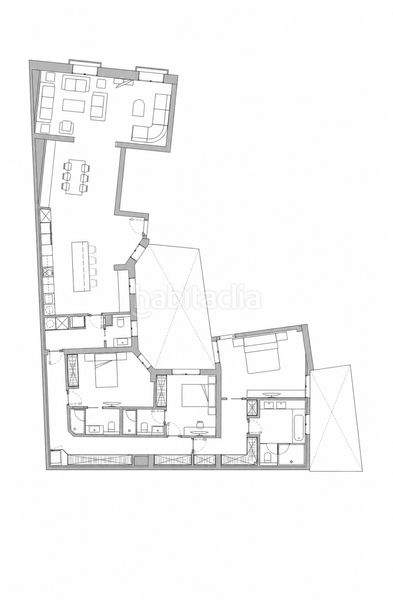 Foto 15379ae4-b71f-40ae-b60d-52021396ed5d. Apartament amb calefacció piscina a Cortes-Huertas Madrid