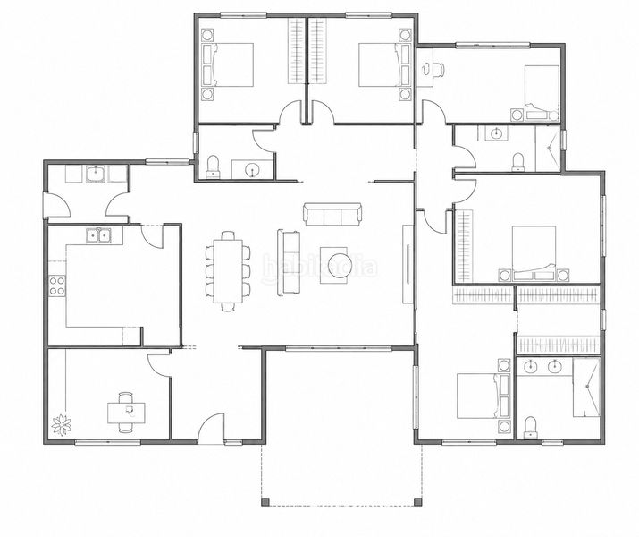Foto d1f7f5ae-6c79-4036-aeb9-d871c43ab8cd. Apartament amb calefacció aparcament piscina a Aravaca Madrid