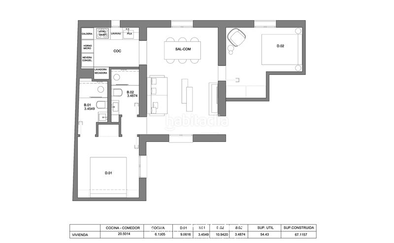 Foto 16024916-5579-4f84-ba77-fb32d592184c. Apartament amb calefacció a Cortes-Huertas Madrid