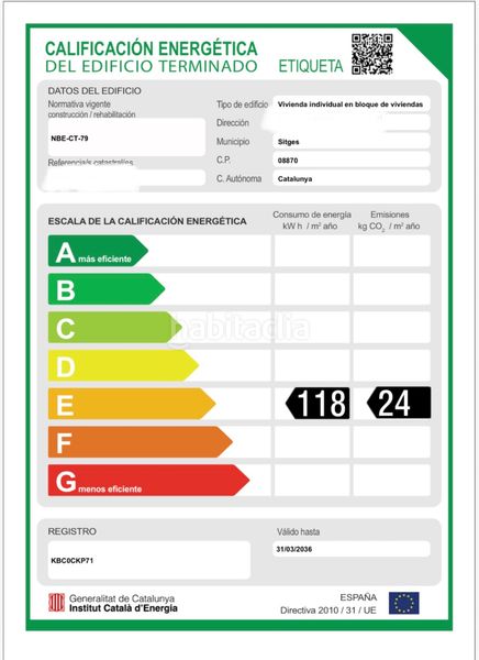 Foto 73f3410e-9f1a-4d9a-b216-b22291d1c78d. Flat with heating parking in Can Pei Sitges