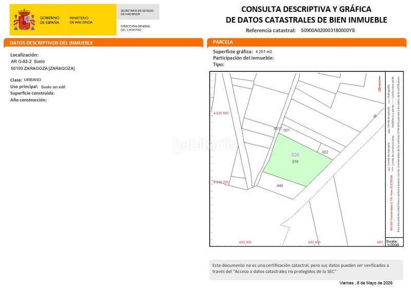 Foto c60f2209-3321-4332-90e0-728529f496f6. Terreny residencial a Peñaflor Zaragoza