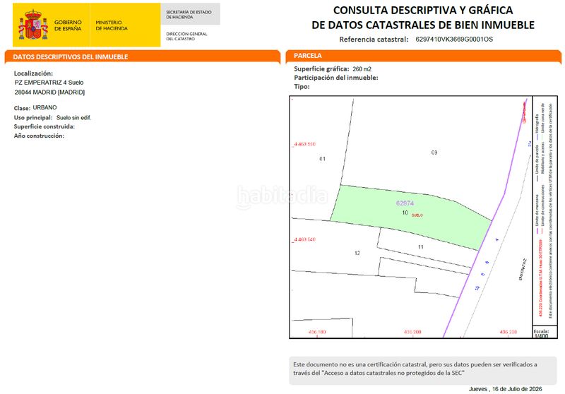 Foto b383b040-d140-4473-9c24-03017e87f666. Terreno residenziale in plaza de la emperatriz 4 in Madrid