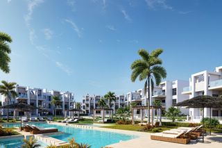 Planta baixa a Las Lomas de Rame-Bahía Bella. Apartamentos de nueva construcción en la serena golflos alcázare