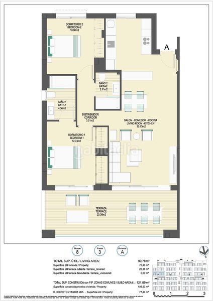 Foto 1b39911c-e296-432b-a6b4-0024648dee6d. Apartment with parking pool in bahía de Casares Casares