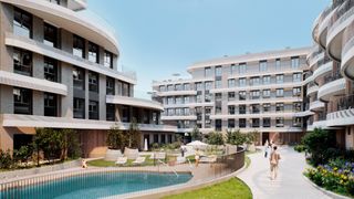 Planta baja en Campanillas. Apartamentos de nueva construcción de estilo contemporáneo en má