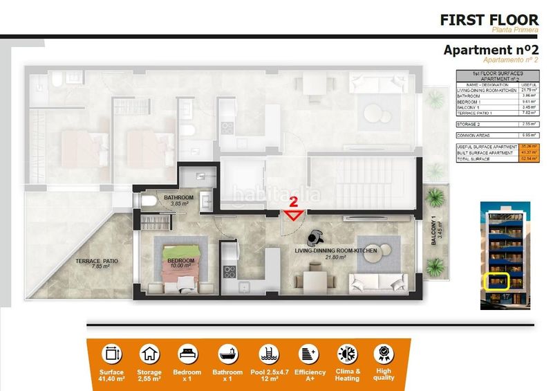 Foto ea1abdfb-8dda-4c9c-8550-41b258553c39. Apartament amb piscina a El Acequión Torrevieja