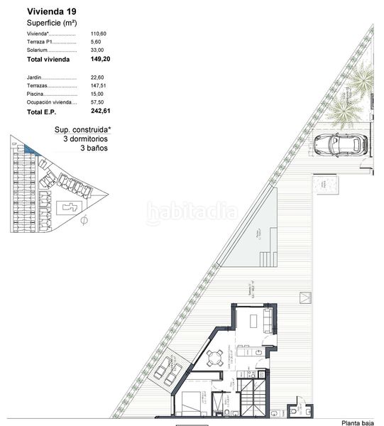 Foto e2ec9442-cc8a-4d1f-a7cc-7eace2e50810. Casa aparellada amb aparcament piscina a Las Lomas de Rame-Bahía Bella Alcázares (Los)