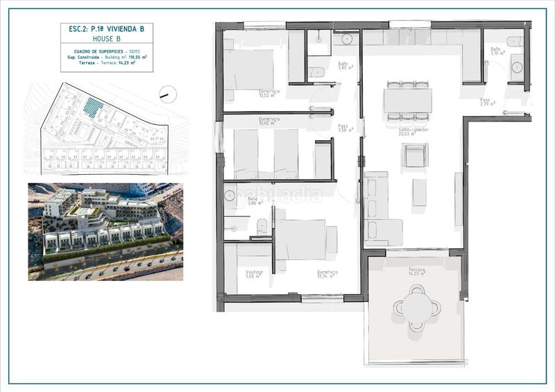 Foto 4fe0e2ae-1ae4-4ffe-9b79-63faf3bca60d. Apartament amb aparcament piscina a El Hornillo Águilas