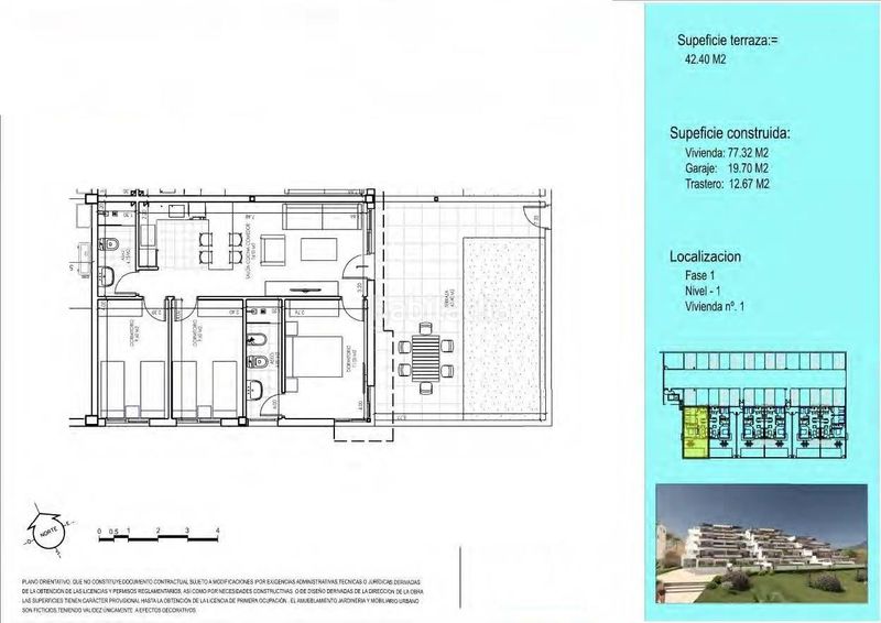Foto 3a00fd46-c10b-42c1-99fc-91792c144f55. Planta baixa amb aparcament piscina a Las Salinas Vera