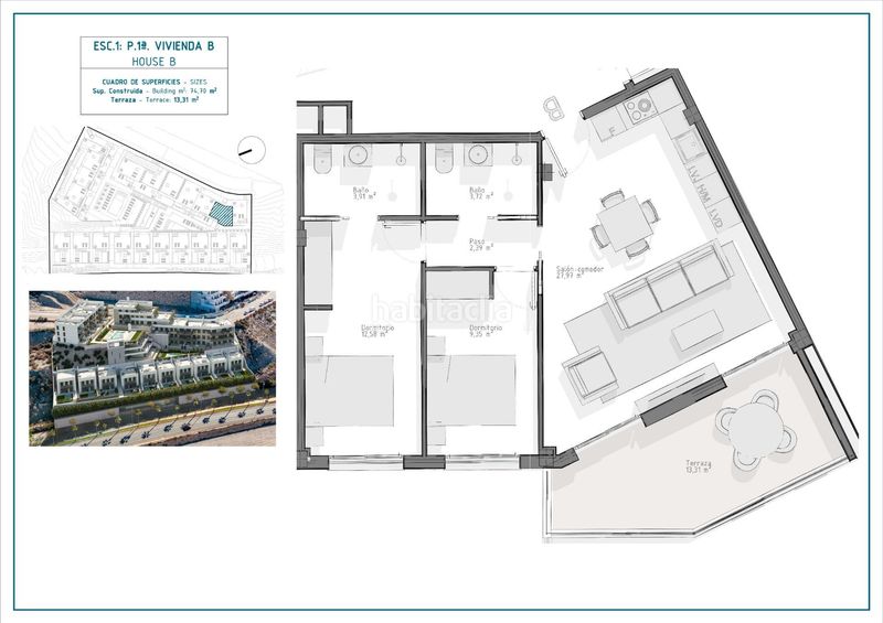 Foto 2db44bad-c742-458c-a574-029908fad675. Apartament amb aparcament piscina a El Hornillo Águilas