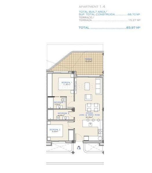 Foto 477c0fd8-1da2-44d4-a994-d5adca88645c. Appartement avec parking piscine dans Las Lomas de Rame-Bahía Bella Alcázares (Los)