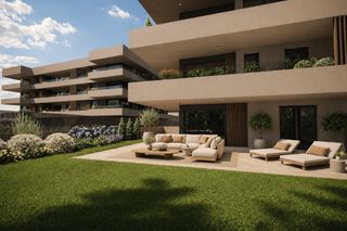Rez-de-chaussée à Carrer josep tarradellas 14. Bajo de obra nueva de 4 habitaciones con jardín privado en vilab