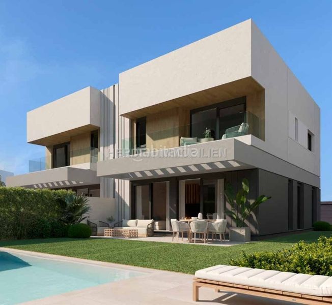 Foto eef25eea-8c42-4db6-b091-bdf076720e67. Casa pareada exclusivos pareados de nueva construcción en puig de ros mallorca en venta en Llucmajor