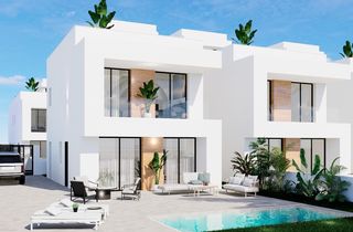 Maison jumelée à La Regia. Villas pareadas de obra nueva en la zenia
