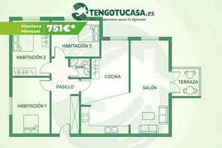 Pis en Calle de arcos de jal�n 36. Piso en venta en calle de arcos de jal�n
