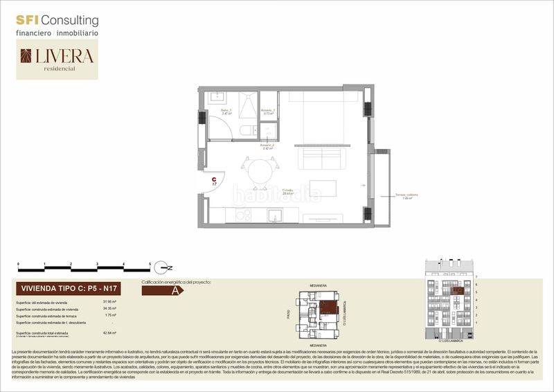 Estudio 43m2 en carrer de lluís lamarca 17 en Nou Moles Valencia - Imagen 13