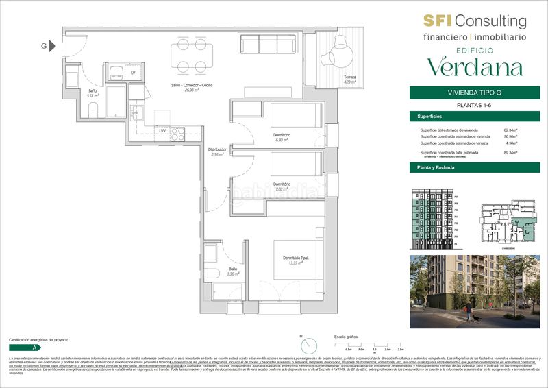 Piso 89m2 en carrer del músic gomis 26 en Safranar Valencia - Imagen 20