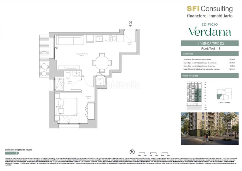 Piso 52m2 en carrer del músic gomis 26 en Safranar Valencia - Imagen 20