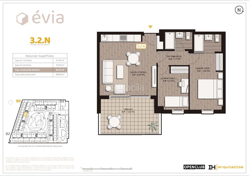 Foto a7d2b84f-2481-468b-9dae-ecef90422259. Etagenwohnung 99m<sup>2</sup> in calle los rosaos 1 in Guadalupe Murcia