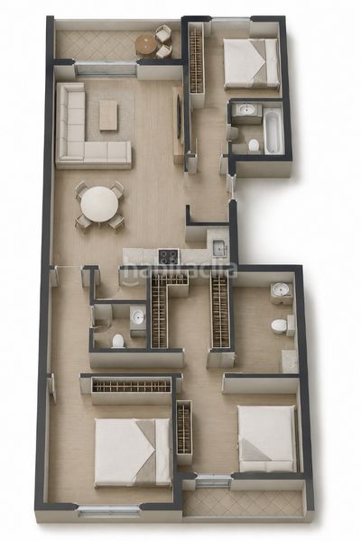 Foto b377cb44-ba8b-4d36-9334-26787c7df9df. Flat with heating in Centre Figueres