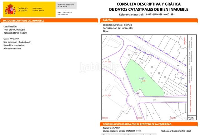 Foto a99b318c-bebc-40a7-956f-2a3f565b531f. Finca rústica a rúa ferrol 95 a Guitiriz