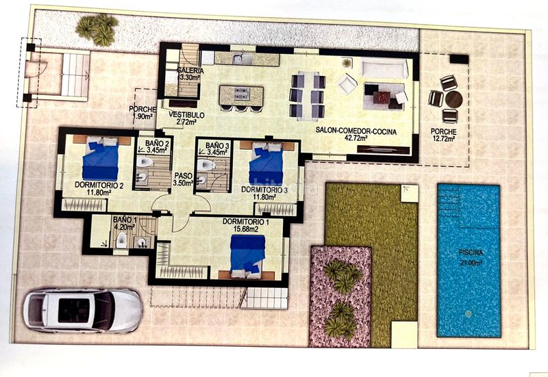 Foto ad1f0dde-b8ed-4802-a957-cc68e35dc35c. Maison jumelée avec piscine dans balcón de ponoig - Polop paradis - Polop hills Polop