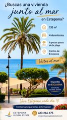 Pis a Centro. Amplio apartamento de 4 dormitorios con vistas al mar a pasos de
