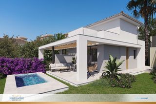 Casa a Porto Cristo. Cala romántica casas adosadas de 3 dormitorios cerca de la playa