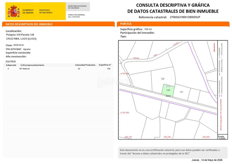 Foto a9bb374b-349a-494d-a714-d6299b3d08ab. Finca rústica a Parroquias del Oeste Lugo