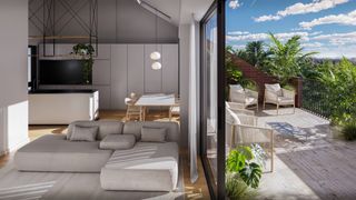 Dachwohnung in Carrer valència 36. Ático a de obra nueva con 2 dormitorios, terraza de 26,68 m², 2
