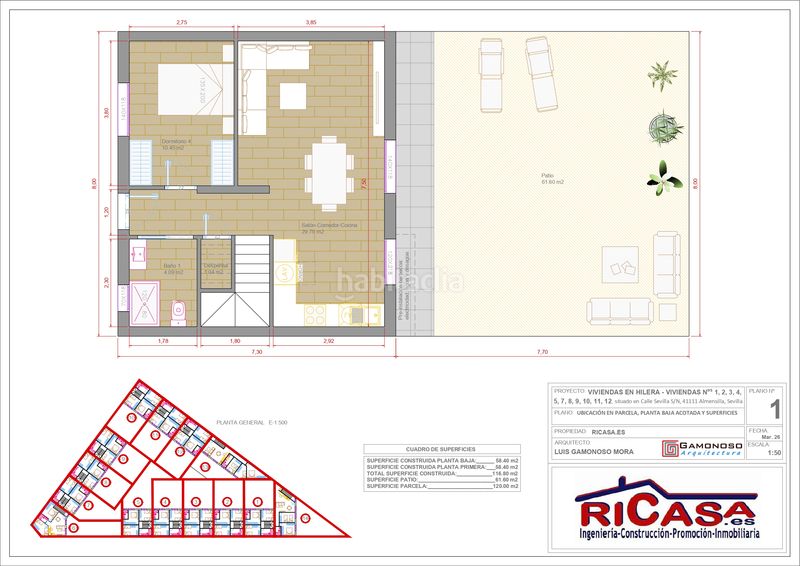 Foto 2a289fb2-1853-4f0b-9c25-a6ee6490268e. Edificio en calle sevilla 72 en Almensilla