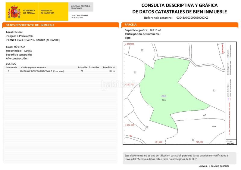 Foto c8468336-a0e7-41ff-a998-9fede3f42b10. Finca rústica a Callosa d´en Sarrià