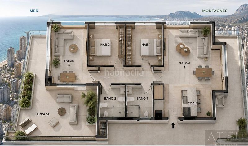 Foto e331a145-40ed-4271-8d17-09c5184b57e5. Àtic amb calefacció aparcament piscina a Playa Poniente Benidorm