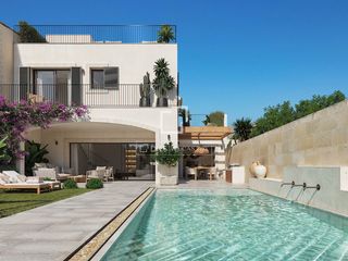 Chalet à Ses Salines Poble. Casa  villa de obra nueva de 3 dormitorios en venta en ses salin
