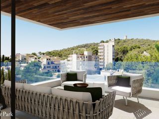 Attico in Son Armadams. Ático de obra nueva de 2 dormitorios con 88m terraza en venta en