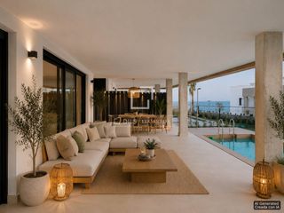 Flat in Alto de los Monteros. Piso en planta baja con piscina privada y jardín en venta en mar