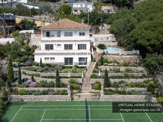 Xalet a Premià de Dalt. Villa con vistas panorámicas al mar en venta en premià de dalt,