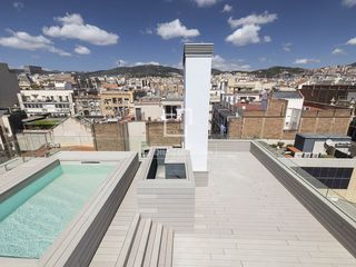 Àtic a Vila de Gràcia. Ático de obra nueva de 3 dormitorios con terraza de 237 m en ven