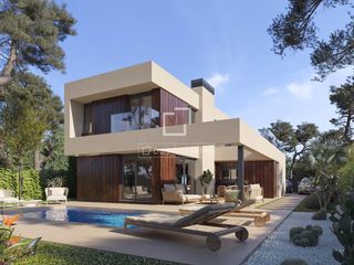 Chalet in Godella. Magnífica villa independiente de obra nueva en venta con 4 dormi
