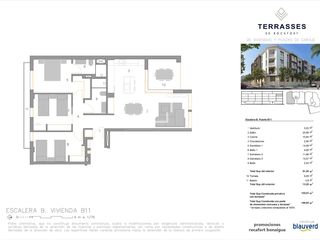 Piso en Rocafort. Piso de obra nueva de 3 dormitorios con 8m terraza en venta en g
