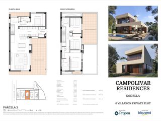 Xalet a Godella. Magnífica villa independiente de obra nueva en venta con 4 dormi