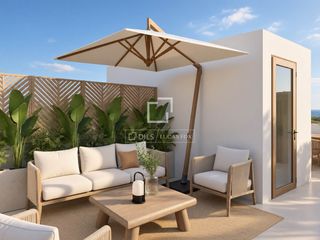 Xalet a Playas de Puçol. Villa de obra nueva con 4 dormitorios y 55 m de terraza en venta