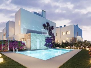 Xalet a Churriana - El Pizarrillo - La Noria - Guadalsol. Casa  villa de obra nueva de 4 dormitorios con 21m de jardín en