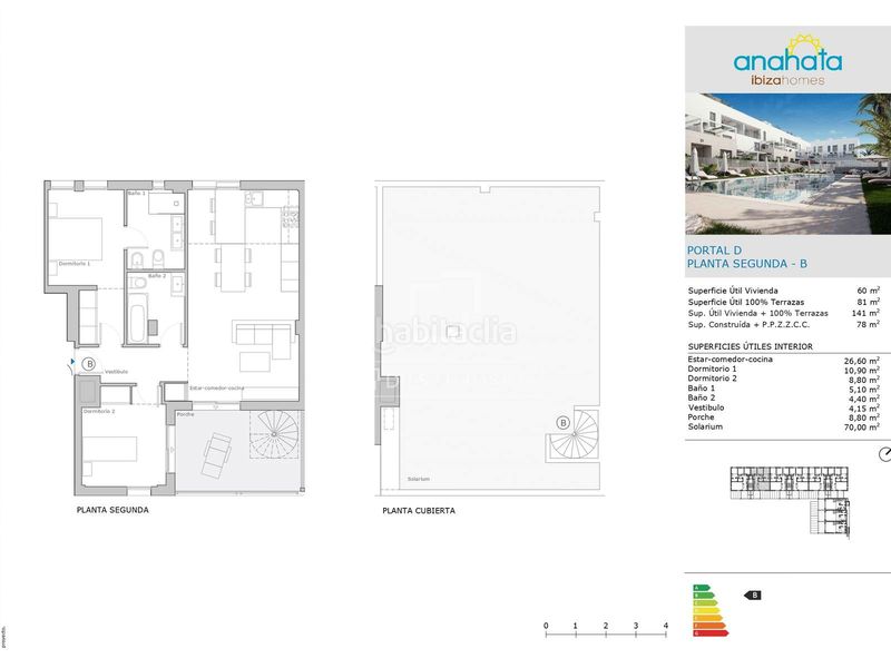 Foto b01d3113-c340-4ebd-ba0a-b2c5bfb1e1aa. Àtic amb aparcament piscina a Ses Figueretes - Platja d'en Bossa - Cas Serres Ibiza