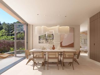 Chalet in Sant Joan de Labritja. Excelente villa de obra nueva de 291 m en venta con tres dormito